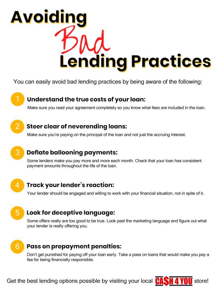 Instant Payday Loans How To Avoid Bad Lending Practices Cash 4 You
